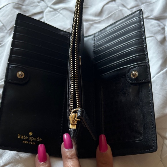 Kate Spade Black Textured Wallet - Picture 2 of 2